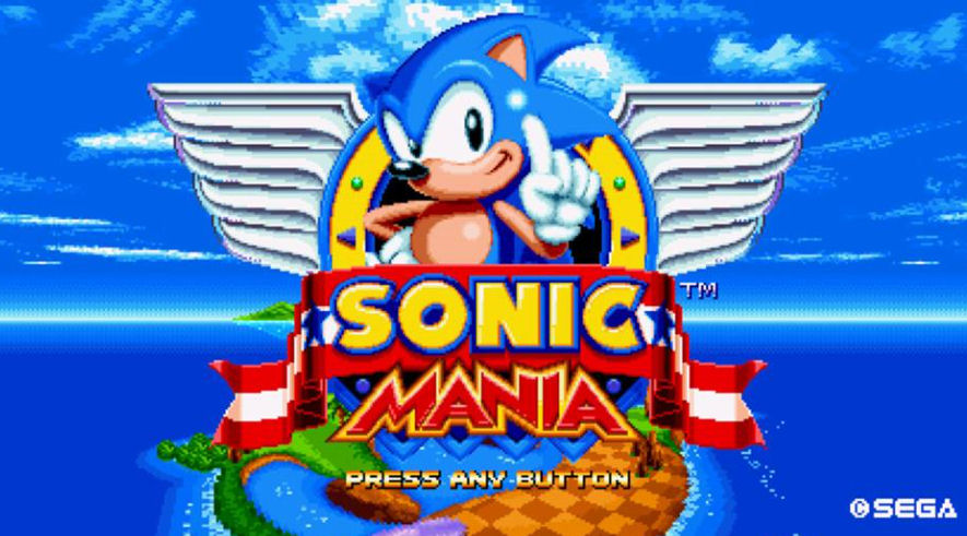 Foto van Sonic Mania (startscherm)